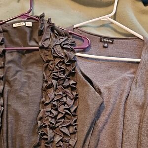 Say What? Charcoal Knit Cardigan